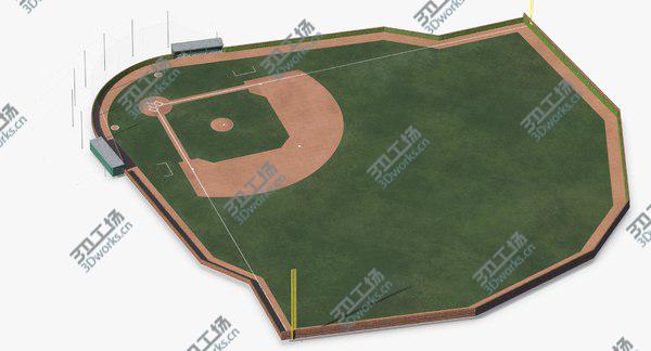 images/goods_img/20210312/3D model Baseball Field with Brick Wall with Ivy/3.jpg